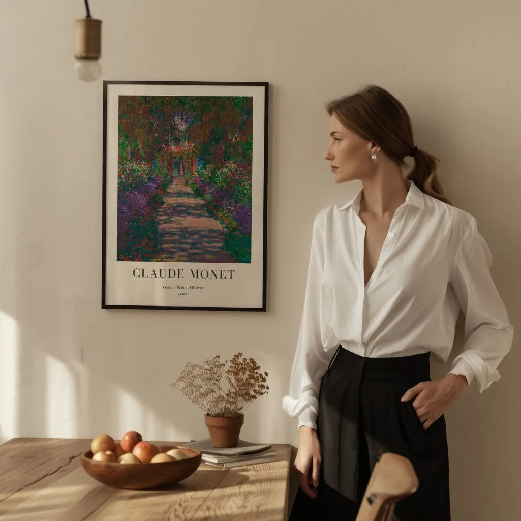 Plakat Claude Monet – Ścieżka w ogrodzie w Giverny, 1902