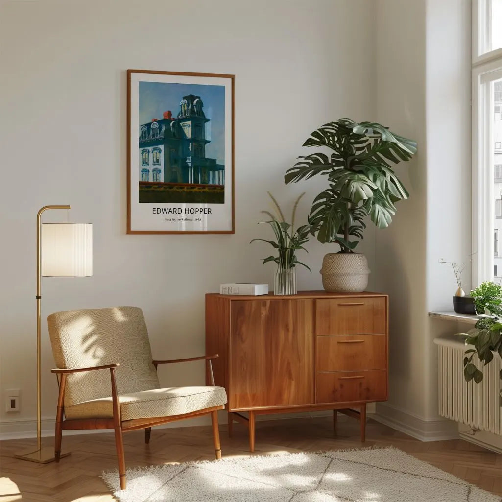 Plakat Edward Hopper – Dom przy torach