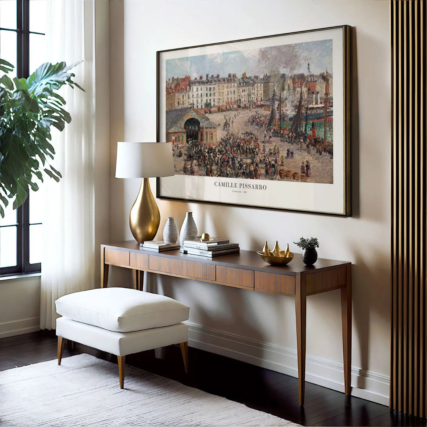 Camille Pissarro Plakat – Targ rybny (1902)