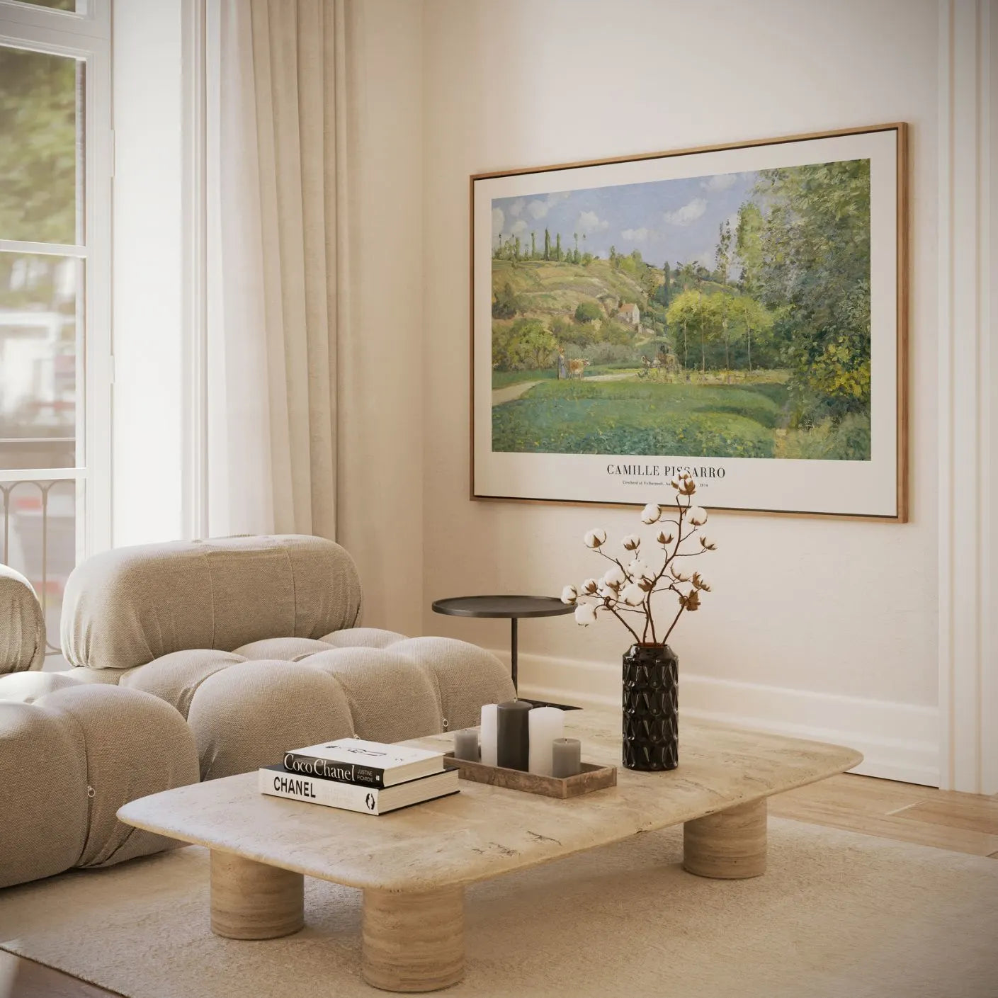 Camille Pissarro Plakat – Pasterz w Valhermeil, Auvers-sur-Oise (1874)