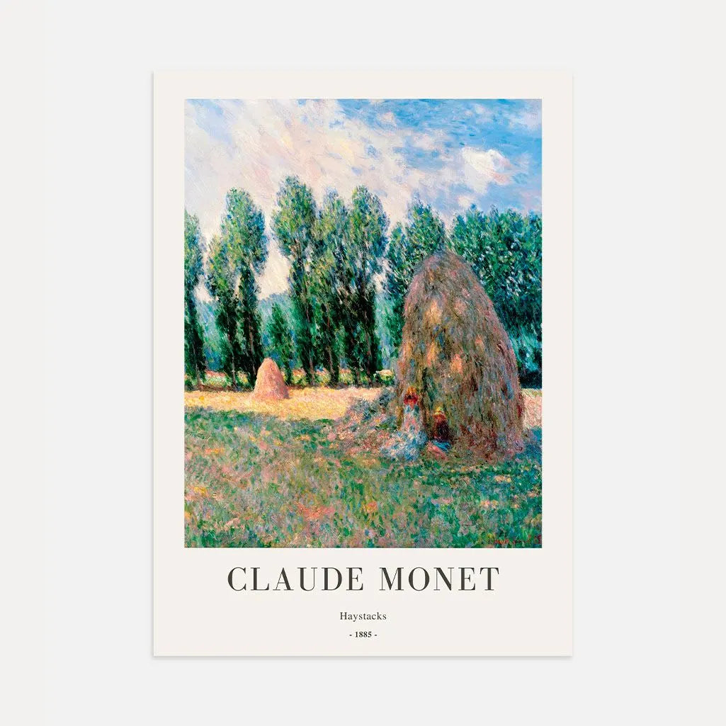 Plakat Claude Monet – Stogi siana, 1885