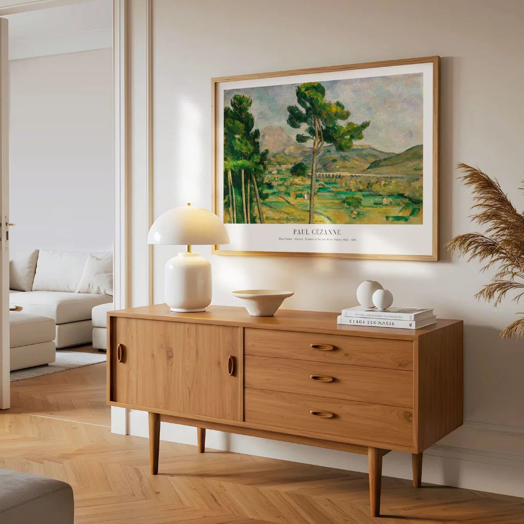 Paul Cézanne – Mont Sainte-Victoire, wiadukt w dolinie rzeki Arc Plakat