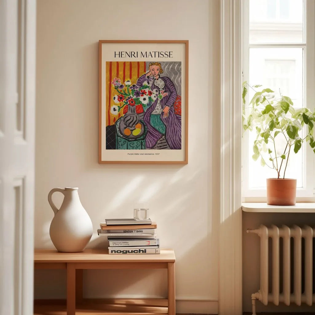 Henri Matisse Plakat – Fioletowy szlafrok i anemony, 1937