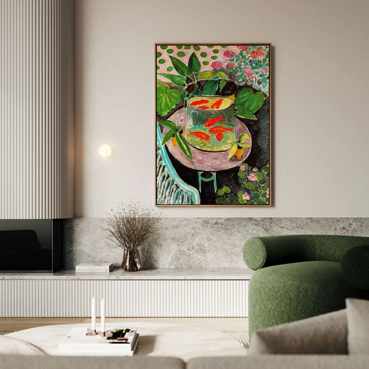 Obraz na płótnie w ramie – Złote rybki, 1912