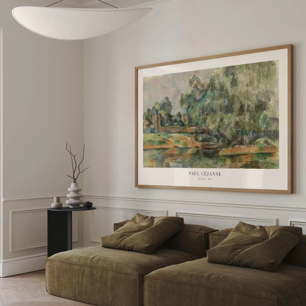 Paul Cézanne – Krajobraz nad rzeką Plakat (1895)