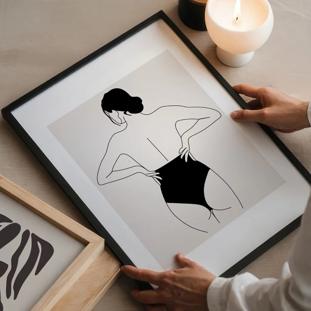 Plakat – Kobiece plecy