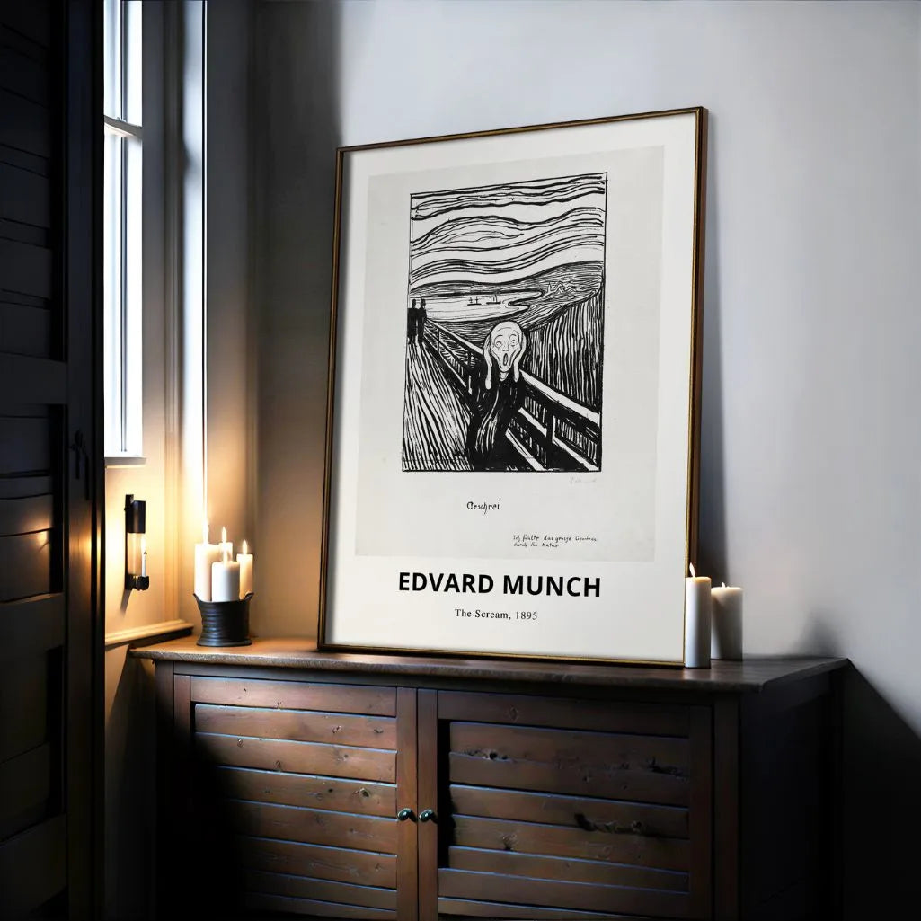 Plakat Edvarda Muncha – Krzyk, 1895