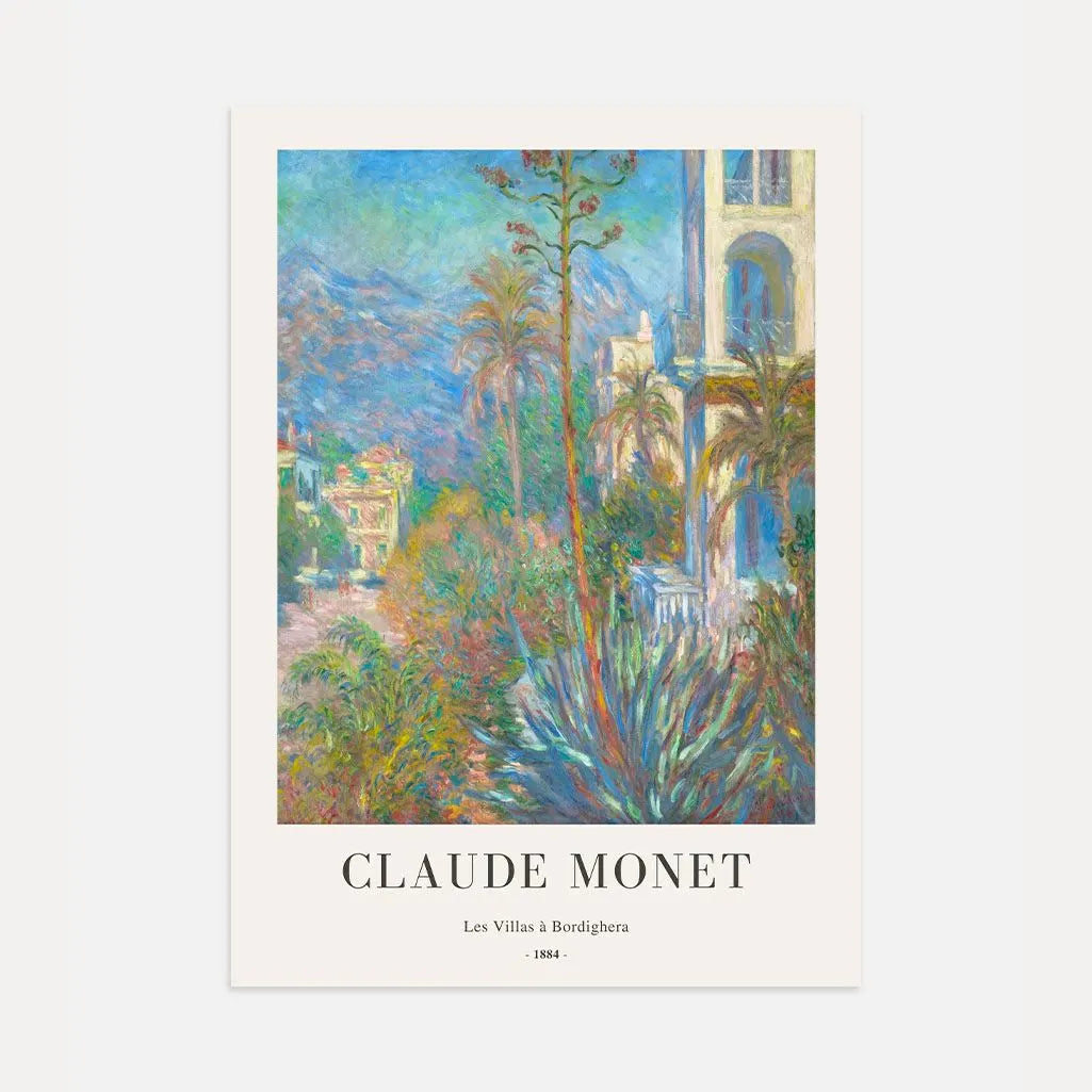 Claude Monet – Wille w Bordigherze Plakat