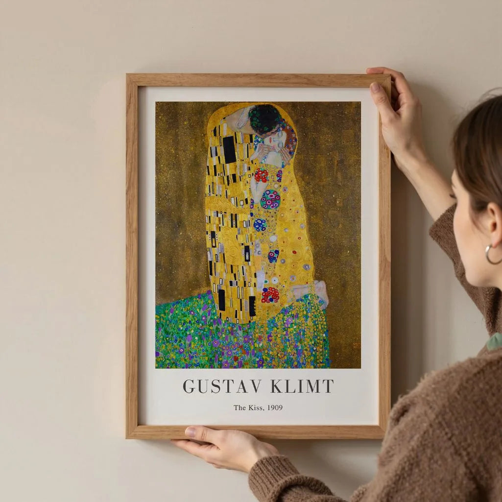 Gustav Klimt Plakat – Pocałunek (1909)