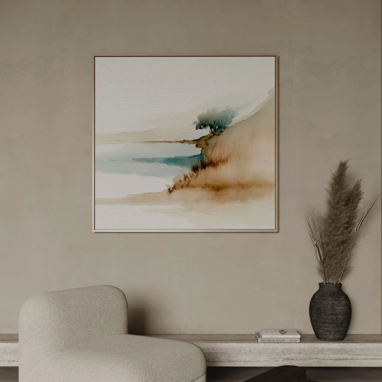 Obraz na płótnie w ramie – Na krawędzi ciszy