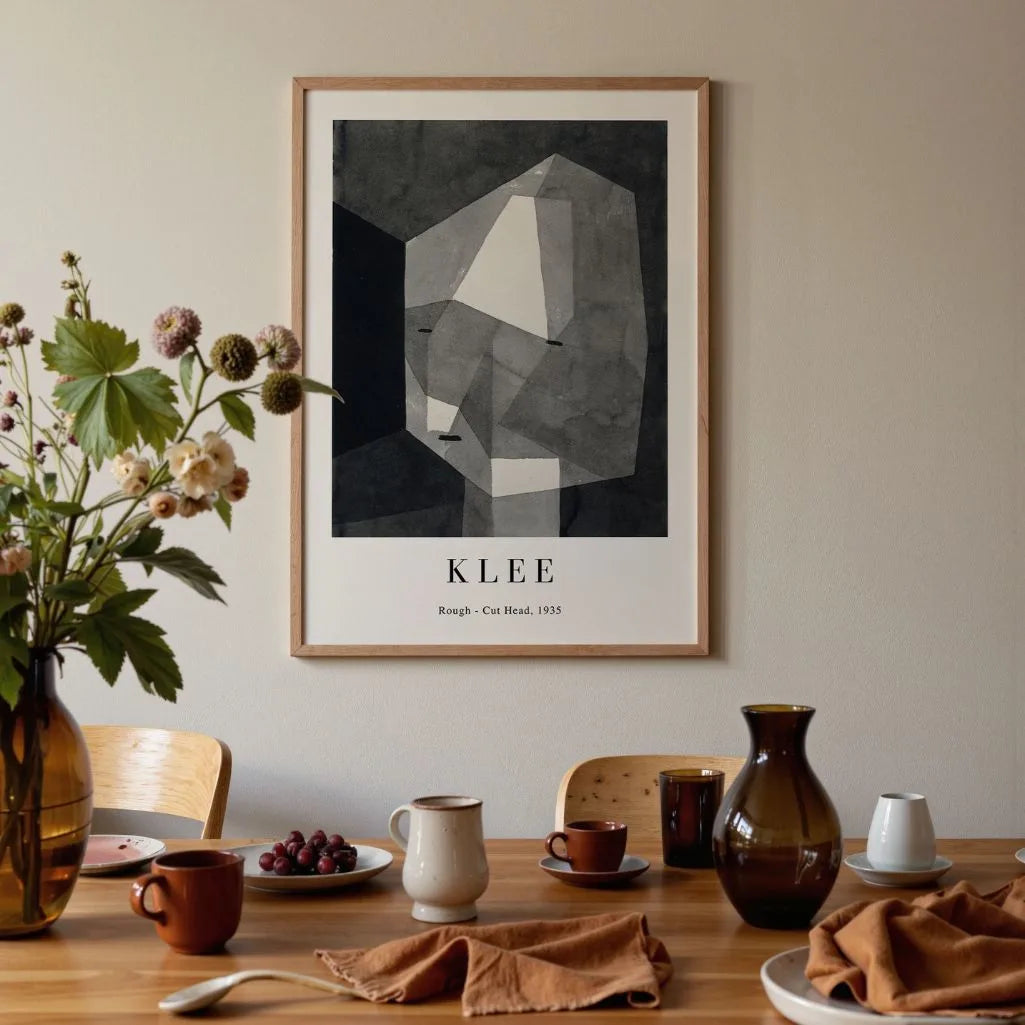 Plakat Paula Klee – Głowa chropowata, 1935