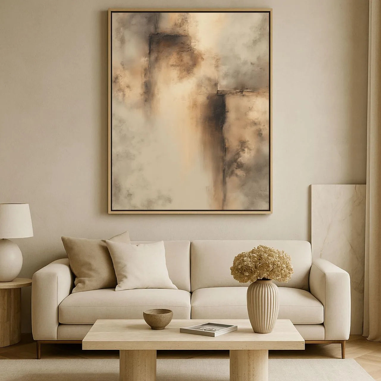 Obraz na płótnie w ramie – Złoty ślad