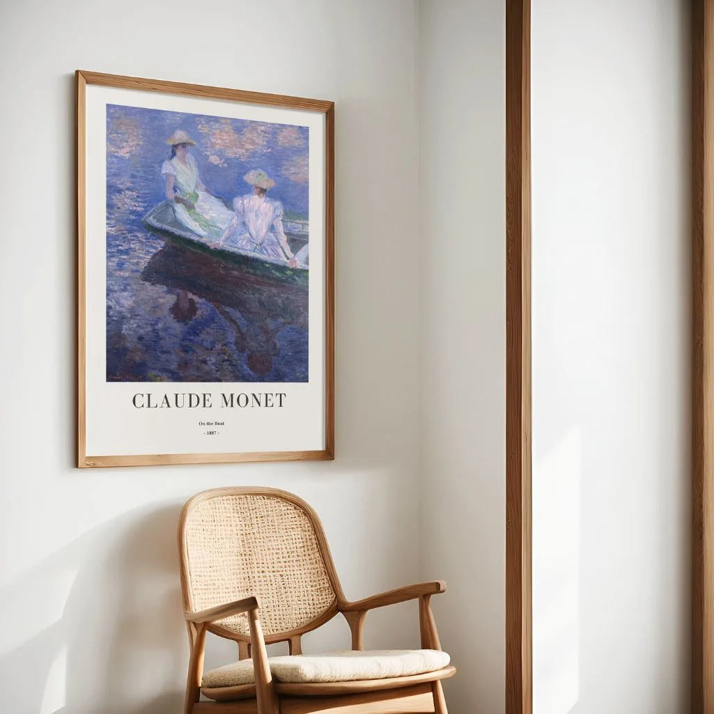 Claude Monet – W łodzi (1887) Plakat