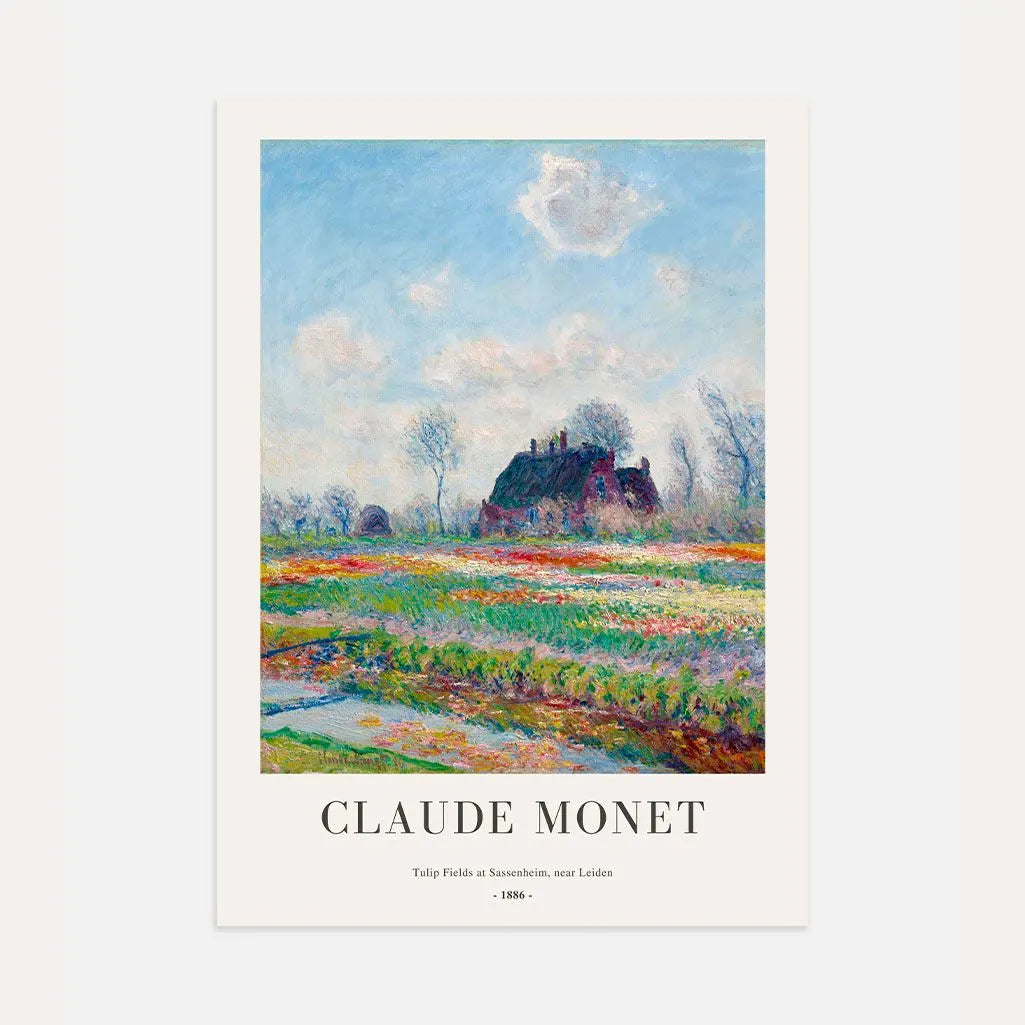 Claude Monet – Pola tulipanów w Sassenheim (koło Lejdy) Plakat