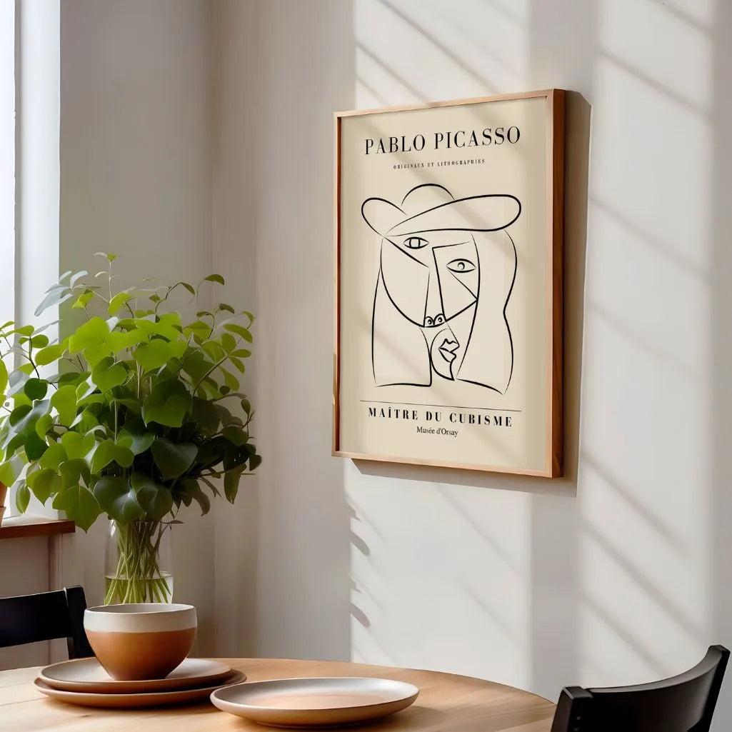 Plakat inspirowany twórczością Pablo Picasso – Kobieta w kapeluszu