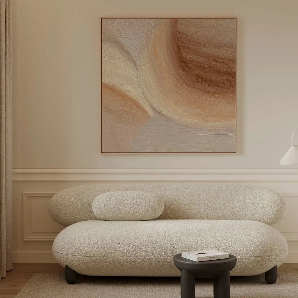 Obraz na płótnie w ramie – Abstrakcja organiczna