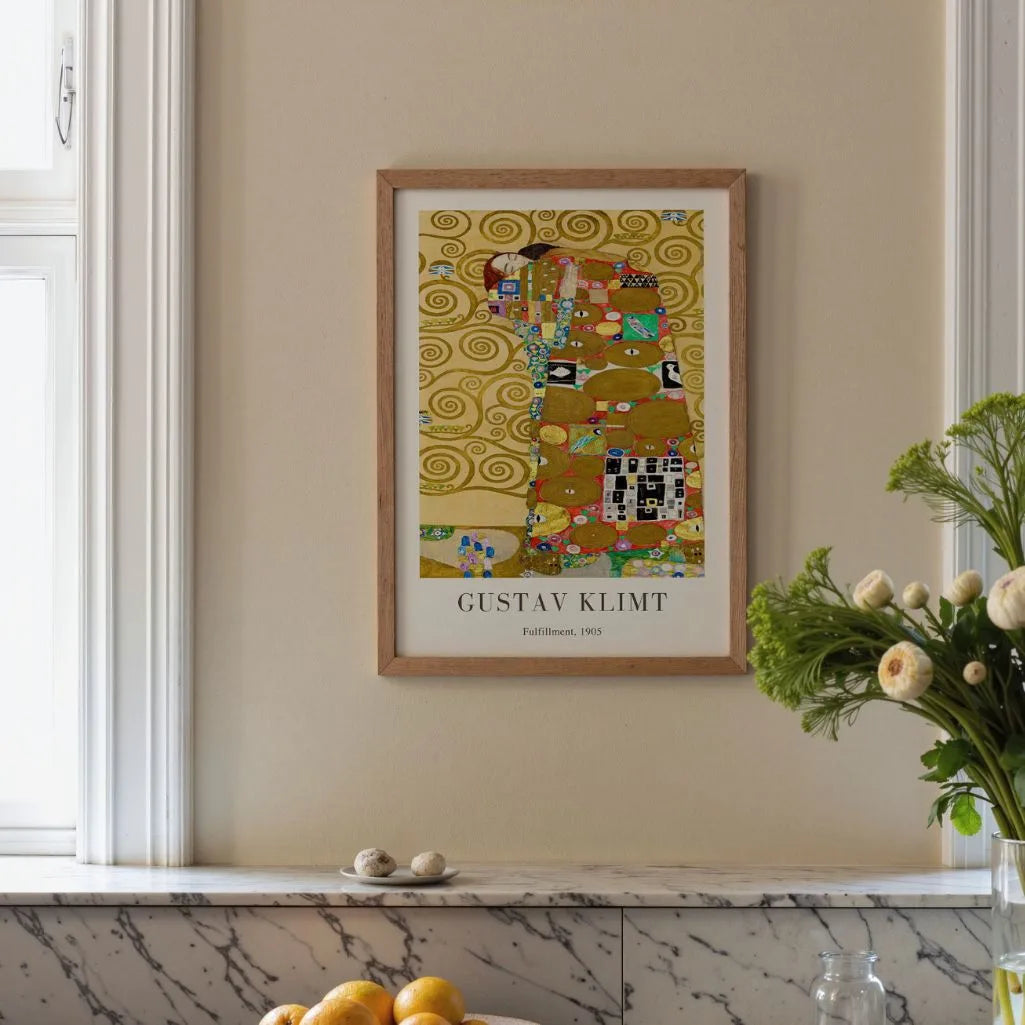 Gustav Klimt Plakat – Spełnienie (1905)