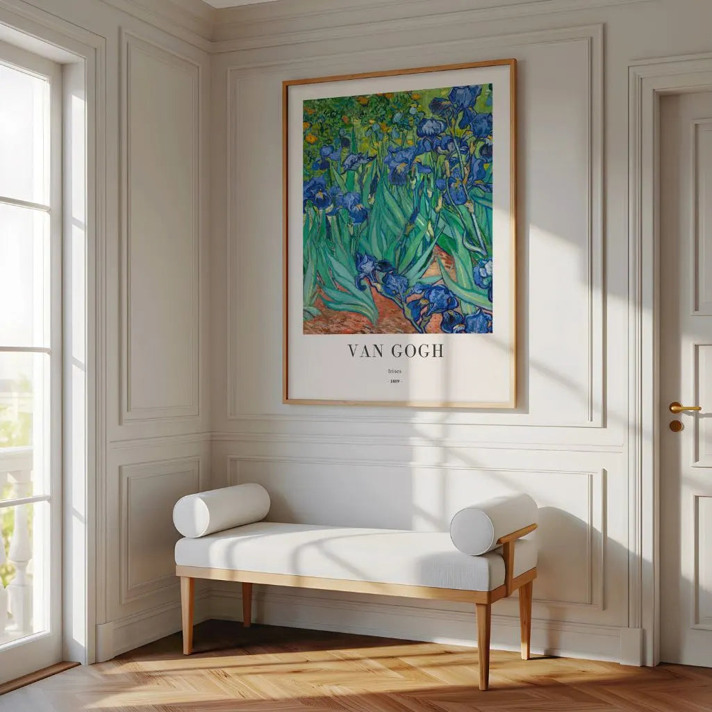 Plakat Van Gogha – Irysy, 1889