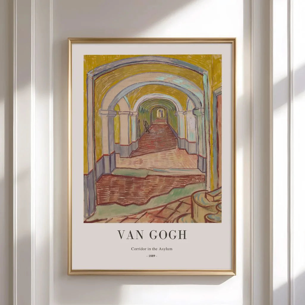 Vincent van Gogh – Korytarz w zakładzie psychiatrycznym Plakat
