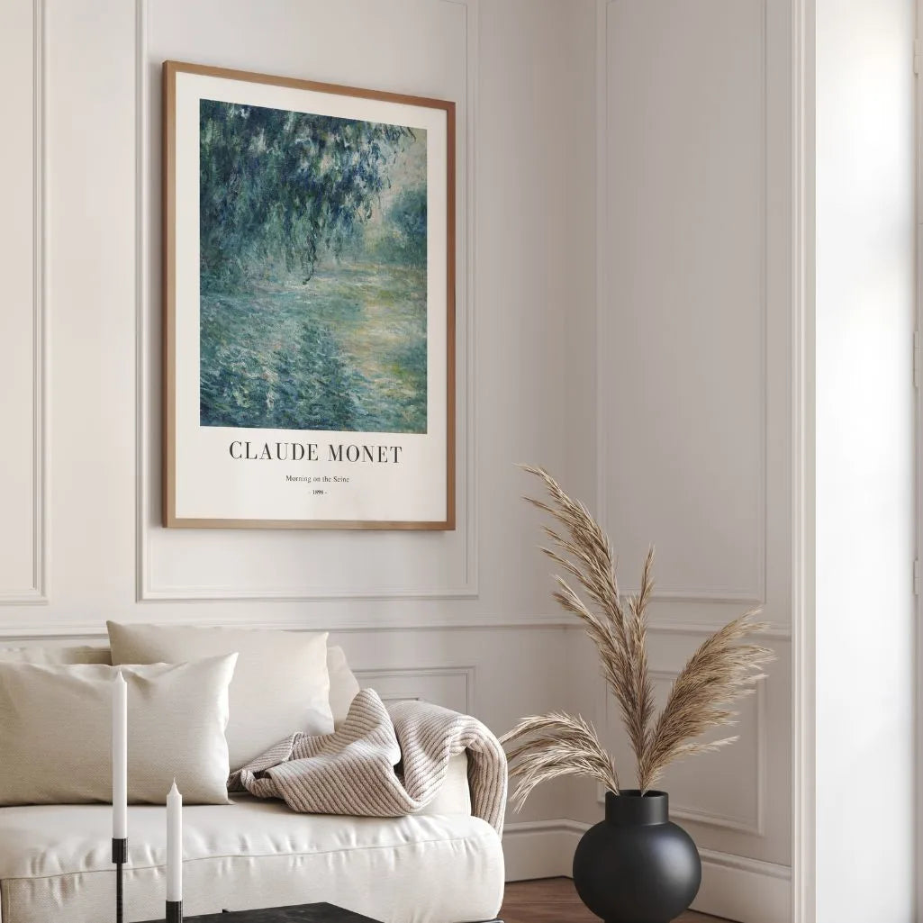 Claude Monet – Poranek nad Sekwaną (1898) Plakat