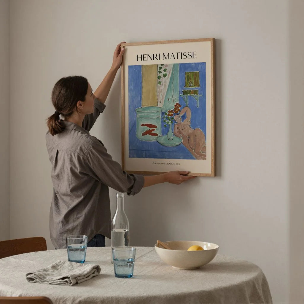 Henri Matisse Plakat – Złota rybka i rzeźba, 1912