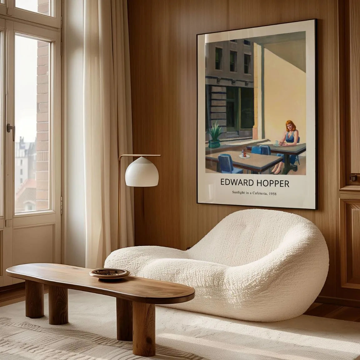 Plakat Edward Hopper – Światło słoneczne w kafeterii