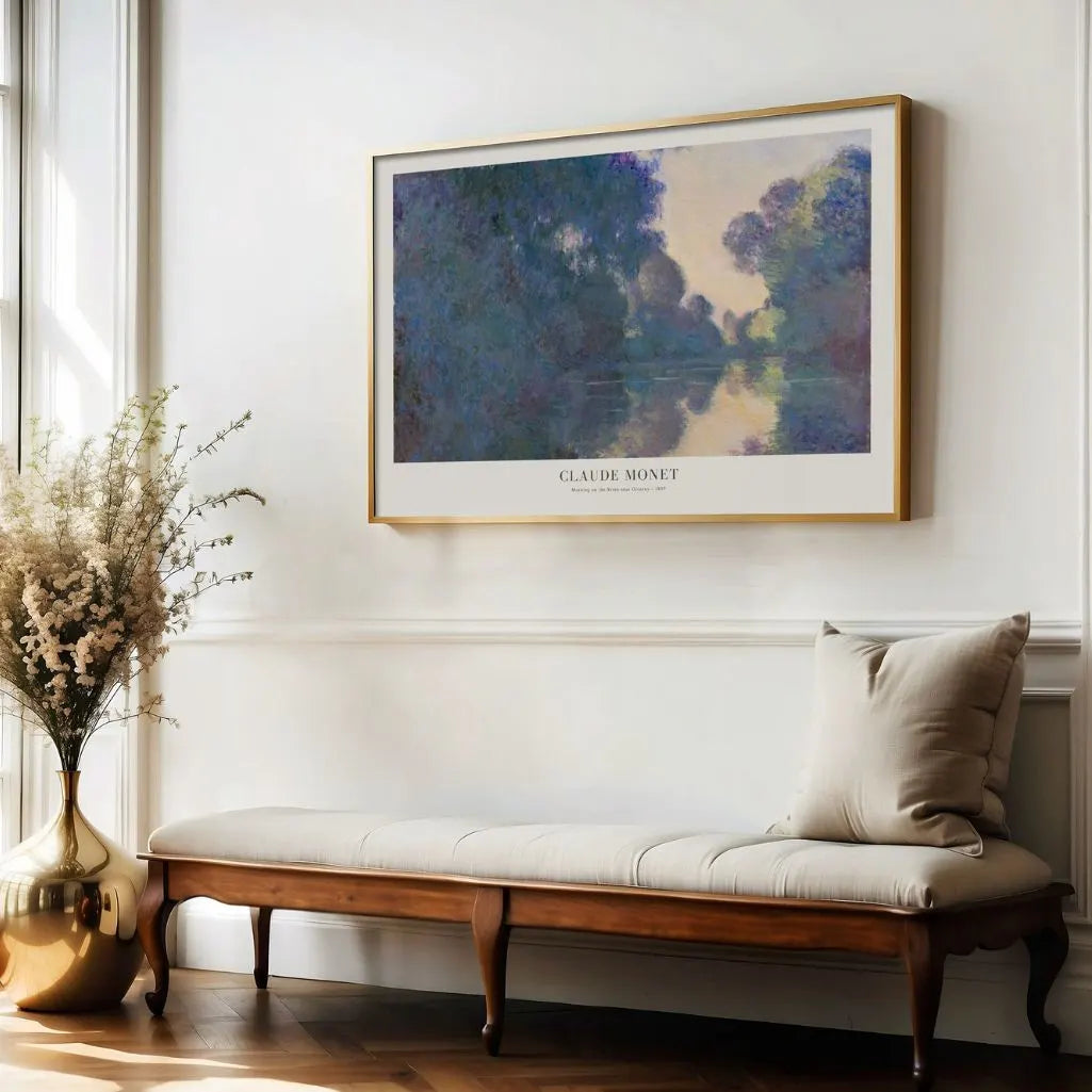 Claude Monet – Poranek nad Sekwaną w pobliżu Giverny Plakat, 1897