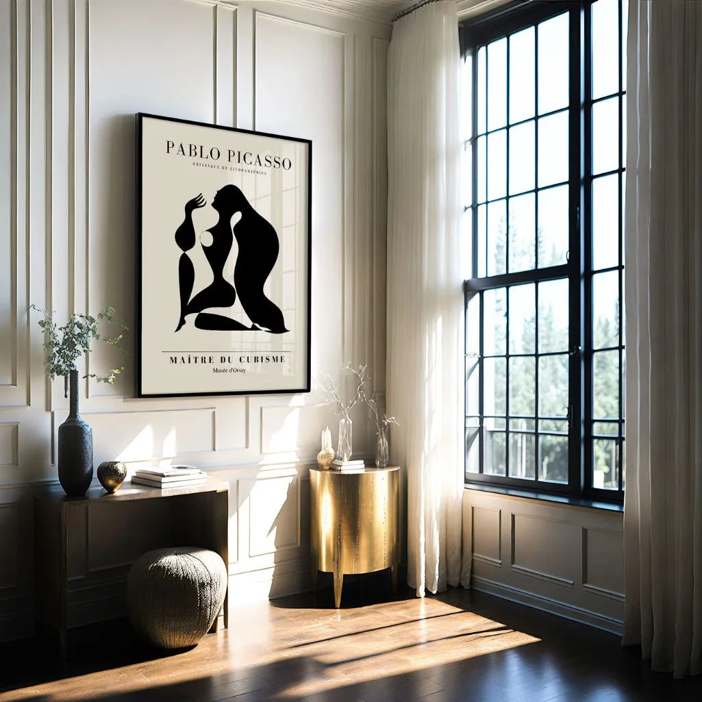 Plakat inspirowany twórczością Pablo Picasso – Czarna forma