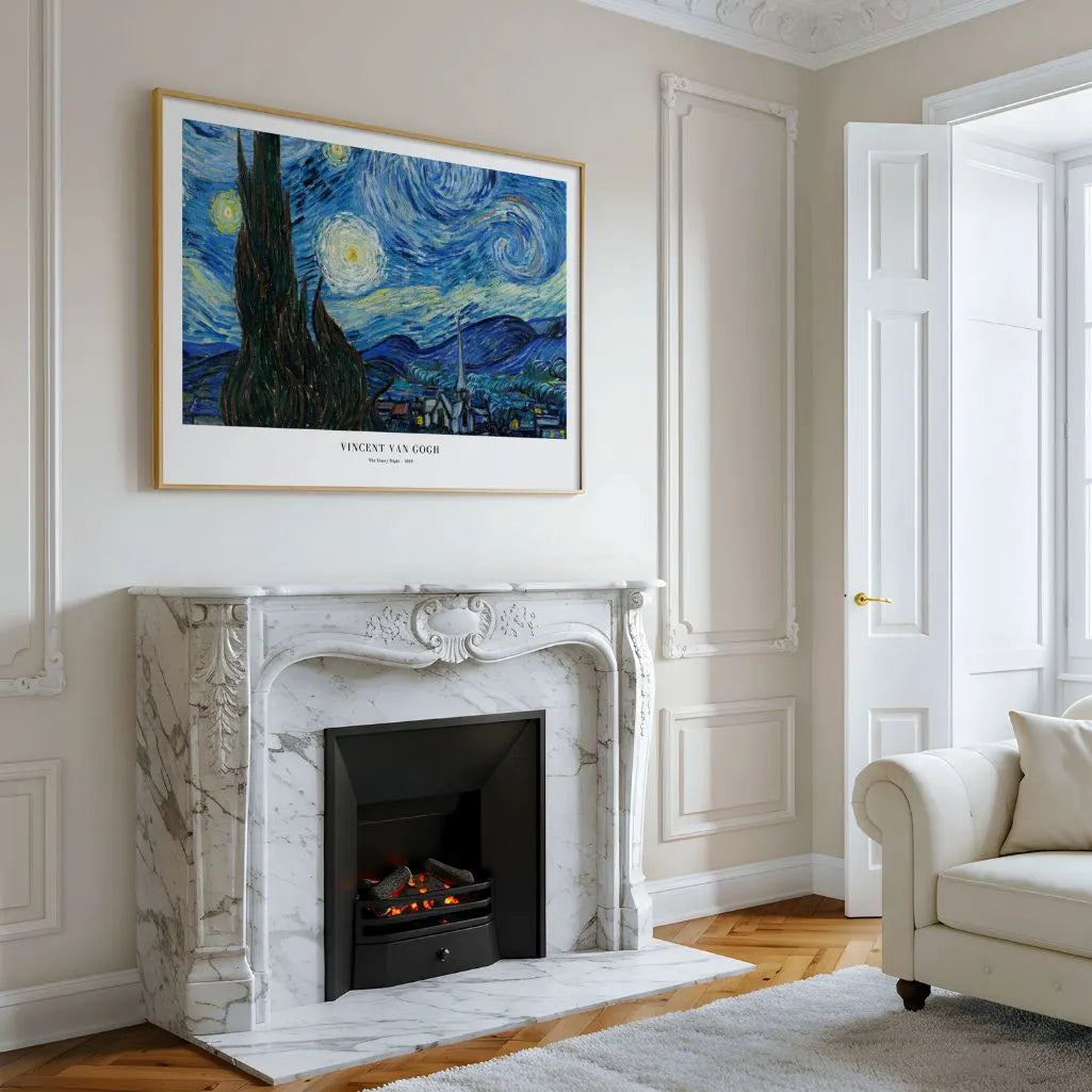 Plakat Vincent van Gogh – Gwiaździsta noc 1889 (Format Poziomy)