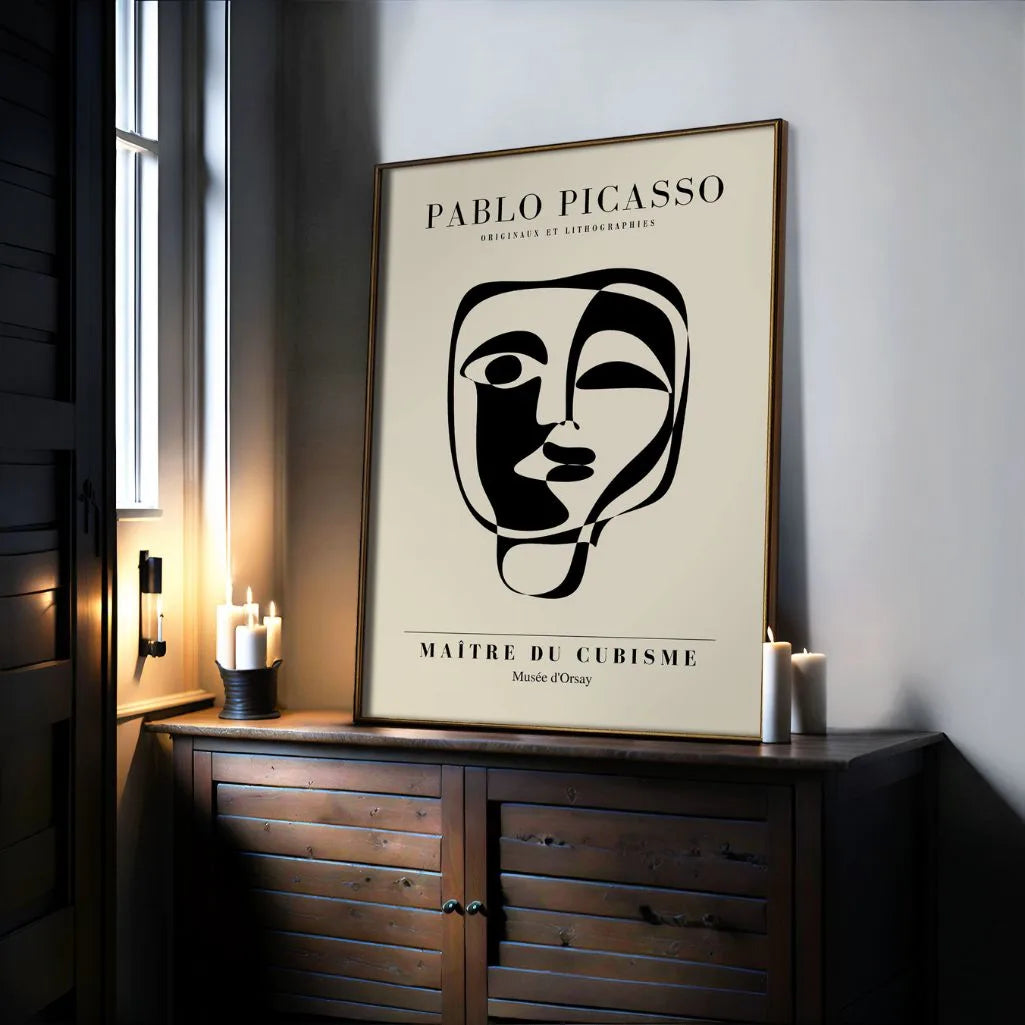 Plakat inspirowany twórczością Pablo Picasso – Maska emocji
