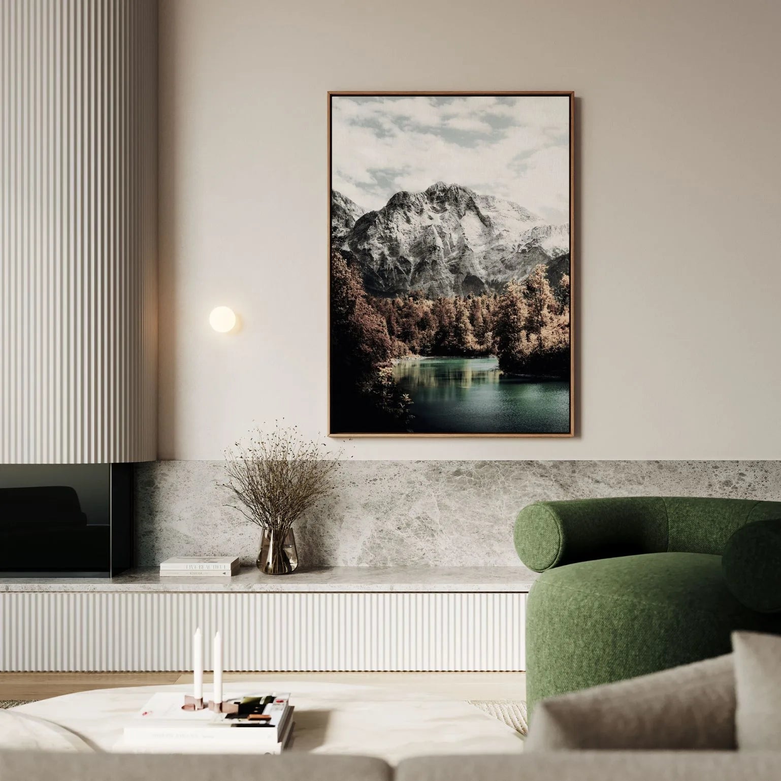 Obraz na płótnie w ramie - Siła gór