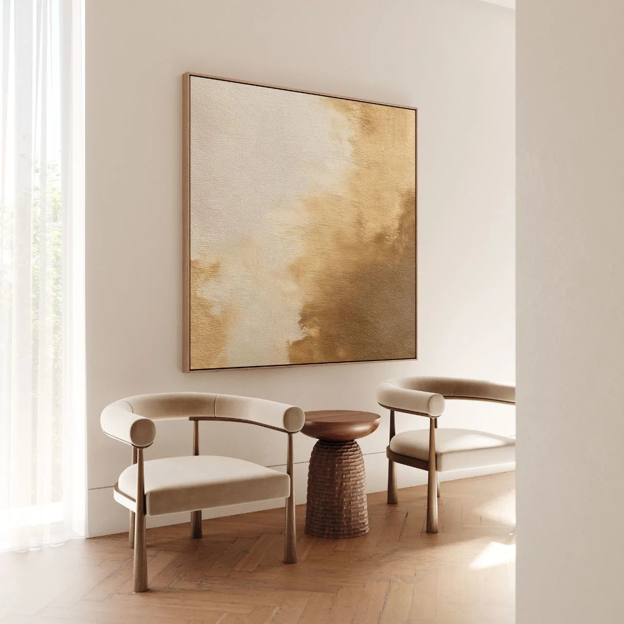 Obraz na płótnie w ramie – Blask piasku