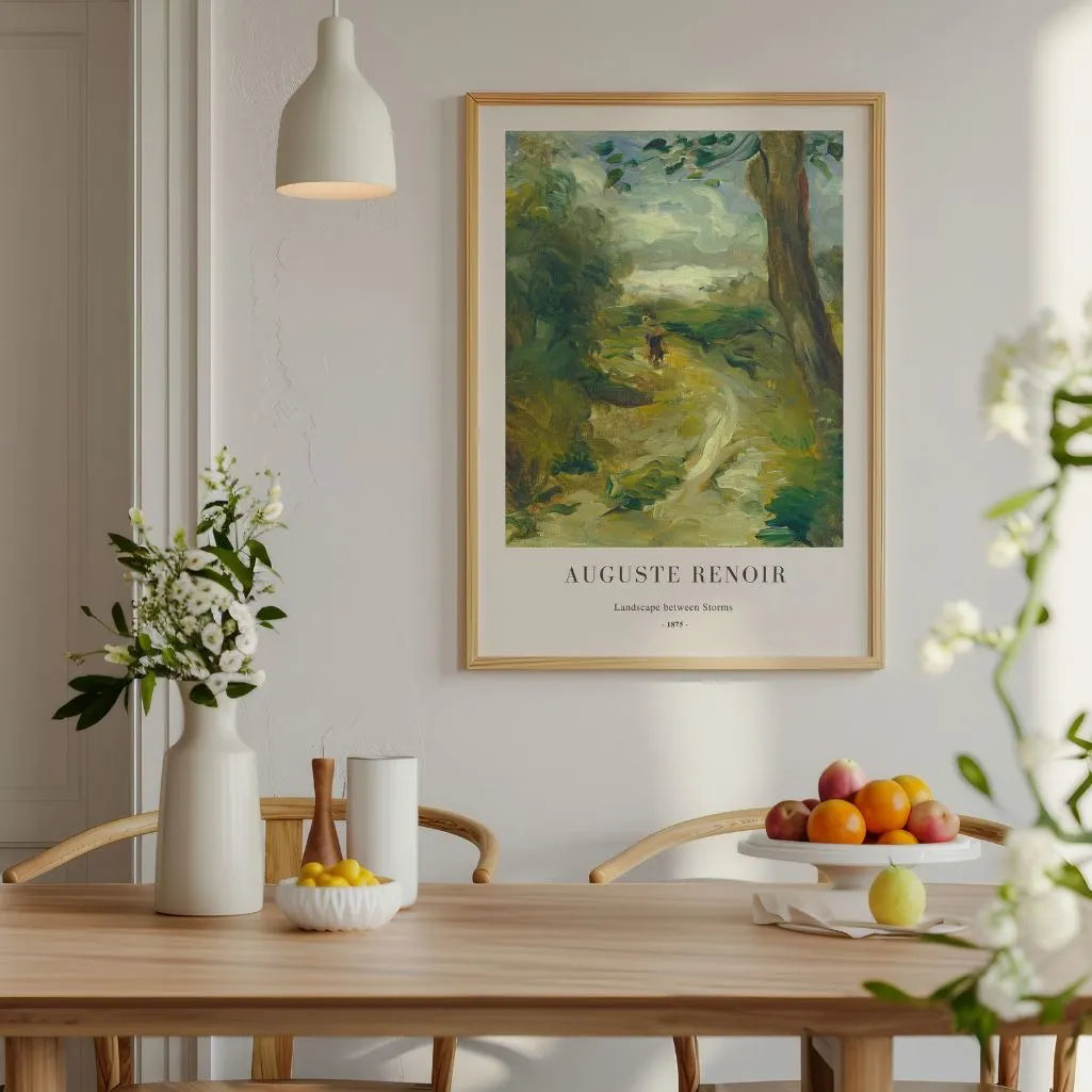 Auguste Renoir – Pejzaż między burzami Plakat