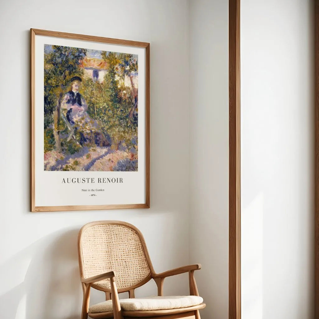 Auguste Renoir – Nini w ogrodzie Plakat