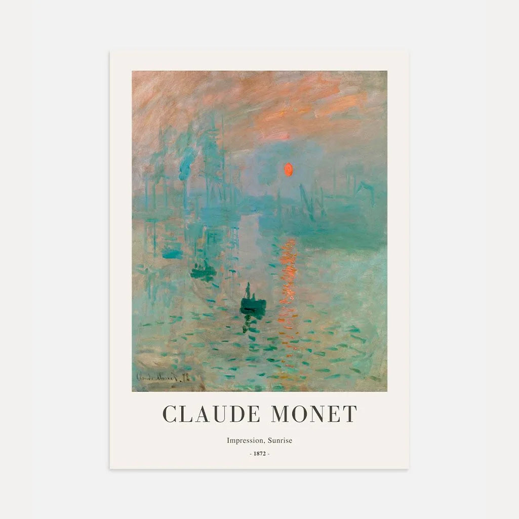 Claude Monet – Impresja, wschód słońca Plakat