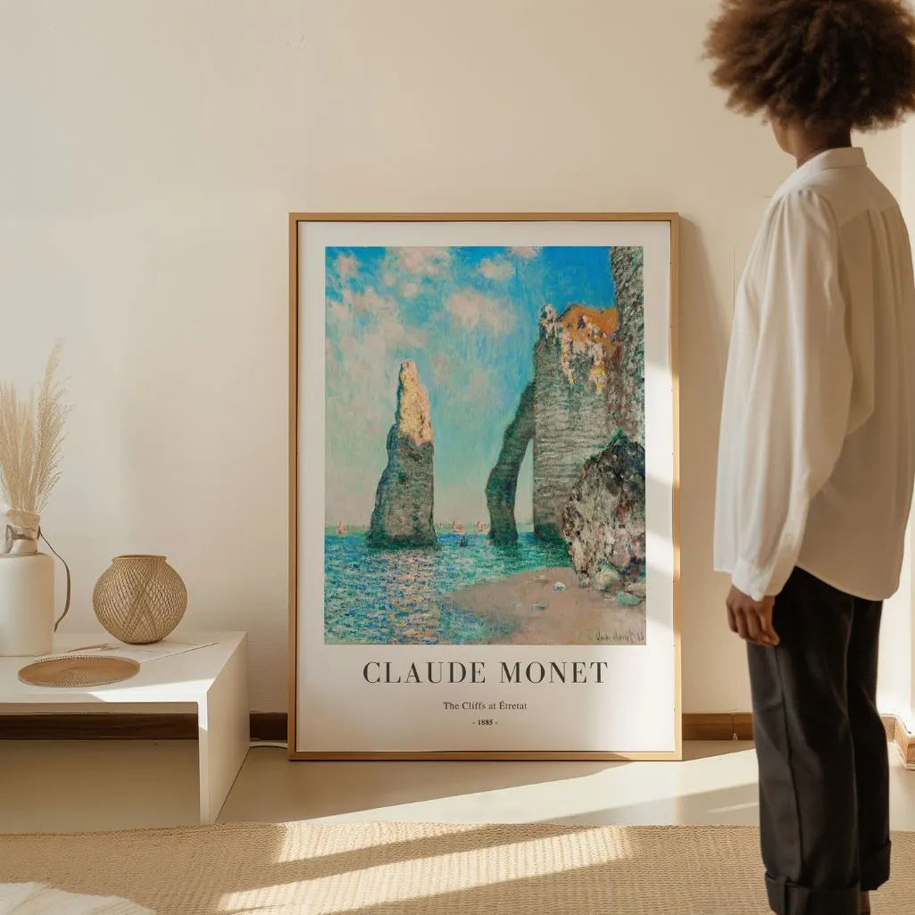 Plakat Claude Monet – Klify w Étretat