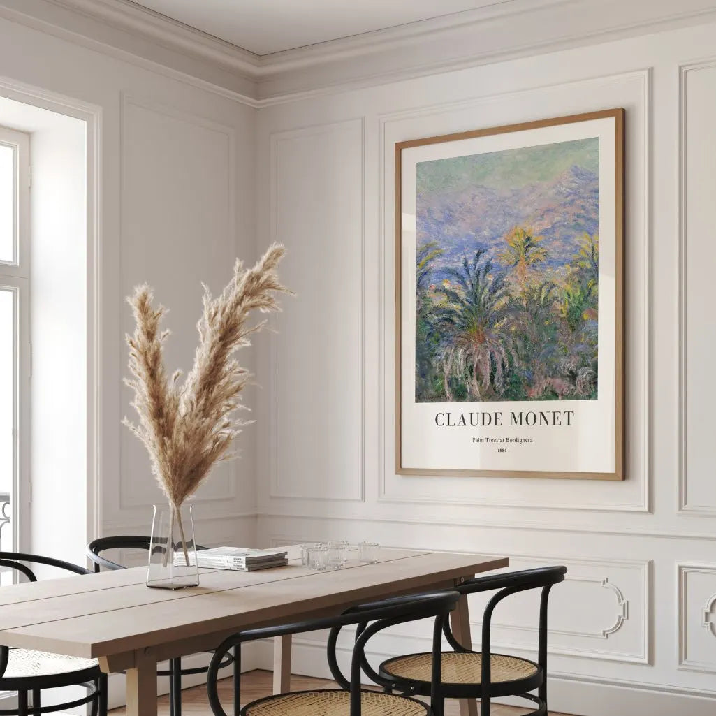 Claude Monet – Palmy w Bordighera Plakat