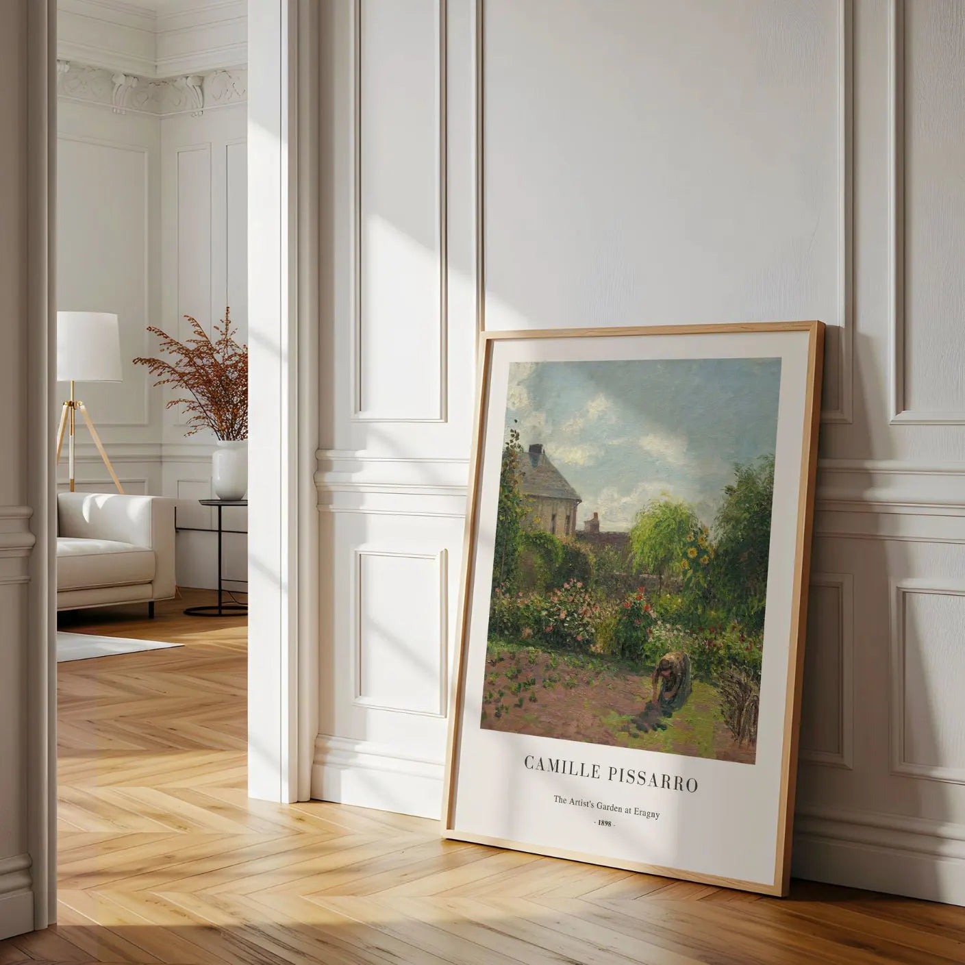 Camille Pissarro Plakat – Ogród artysty w Eragny (1898)
