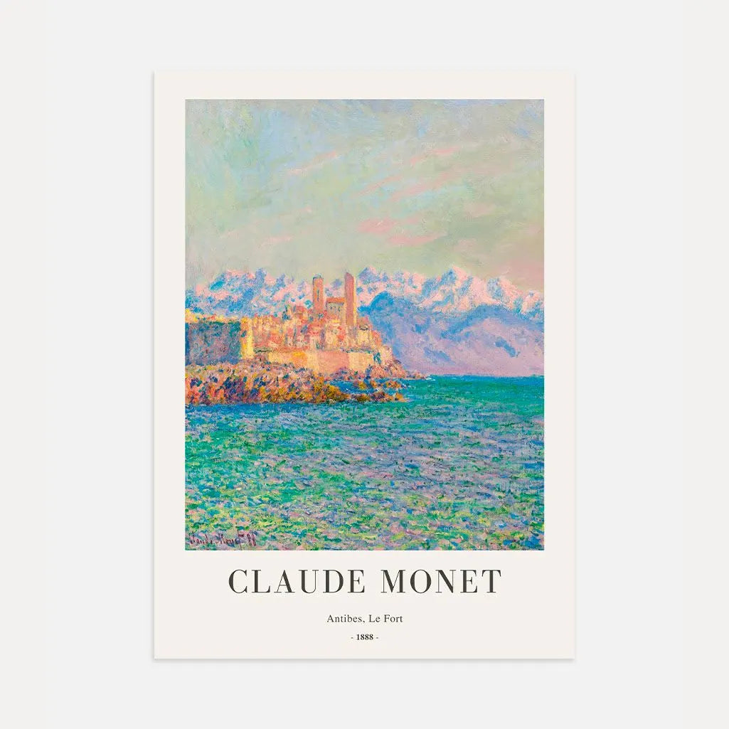 Claude Monet – Antibes, Fort Plakat