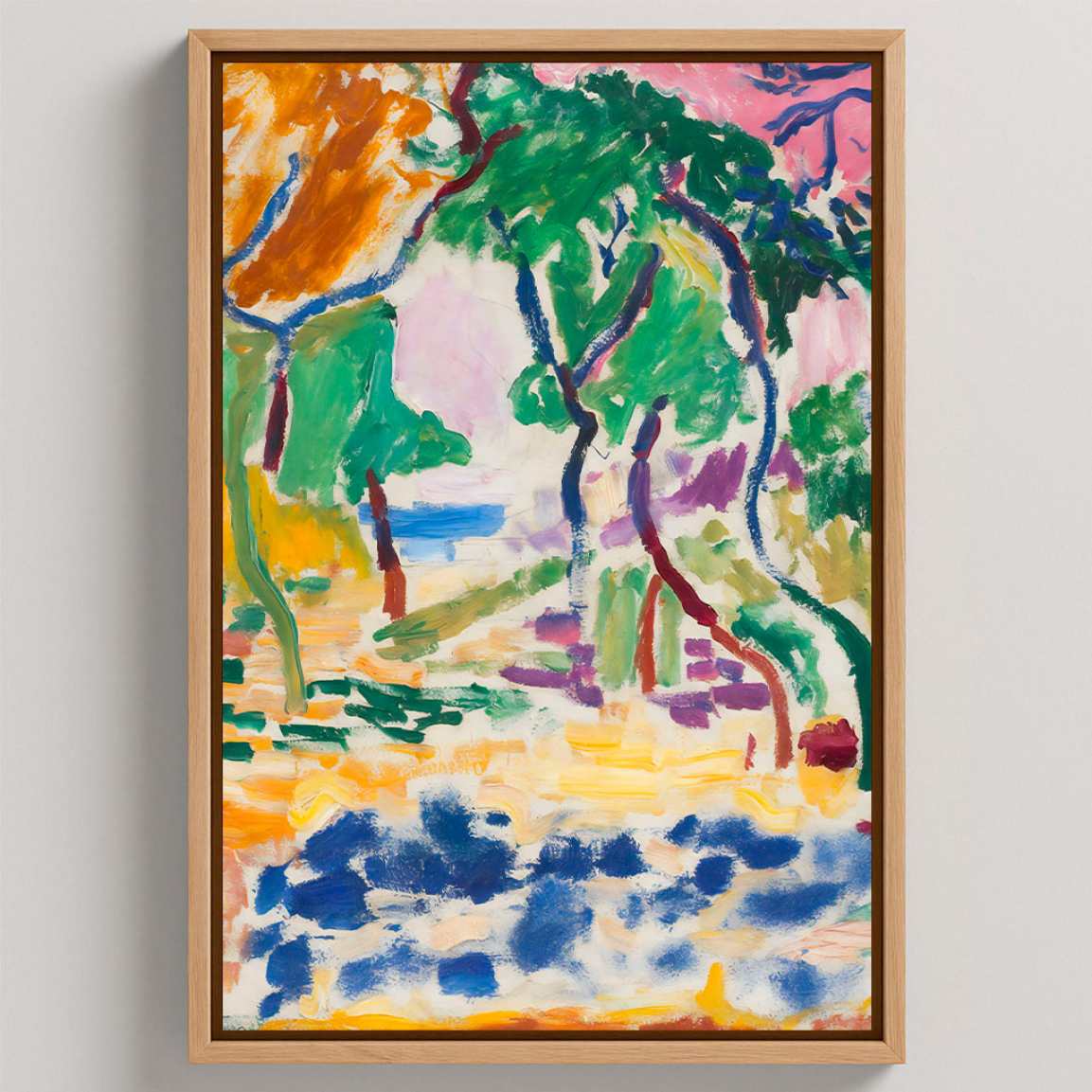 Obraz na płótnie w ramie – Pejzaż w pobliżu Collioure, 1905