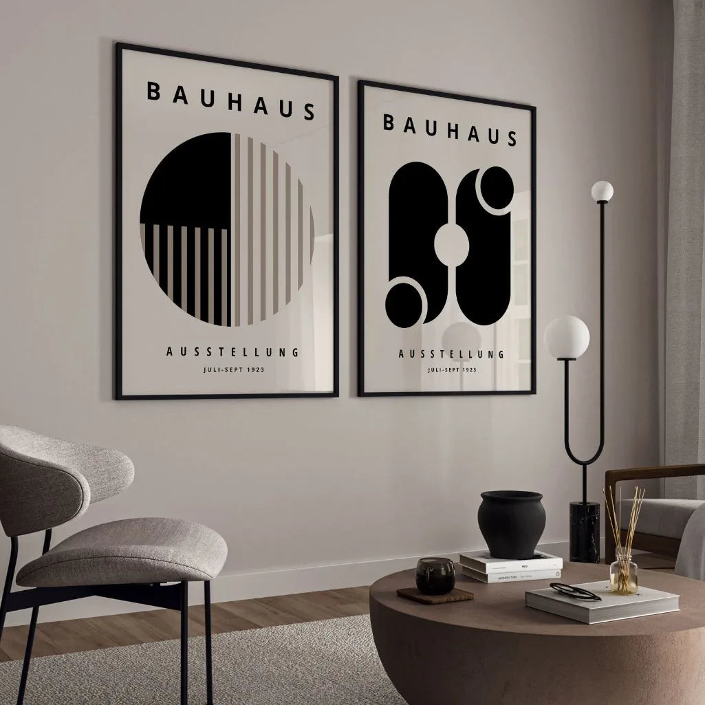 Zestaw 2 Plakatów Bauhaus – Harmonia Monochromatyczna 