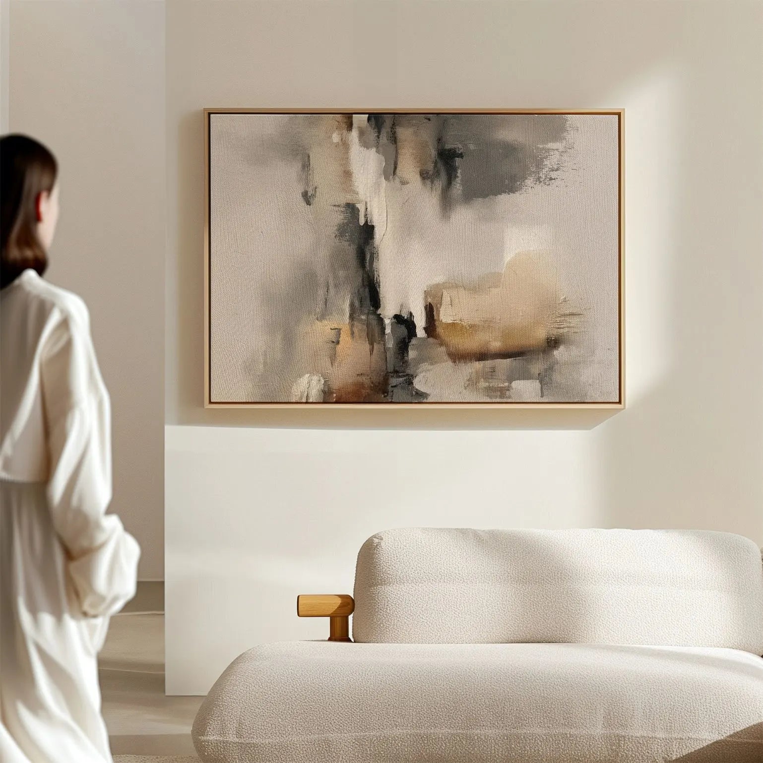 Obraz na płótnie w ramie – Echo ciszy