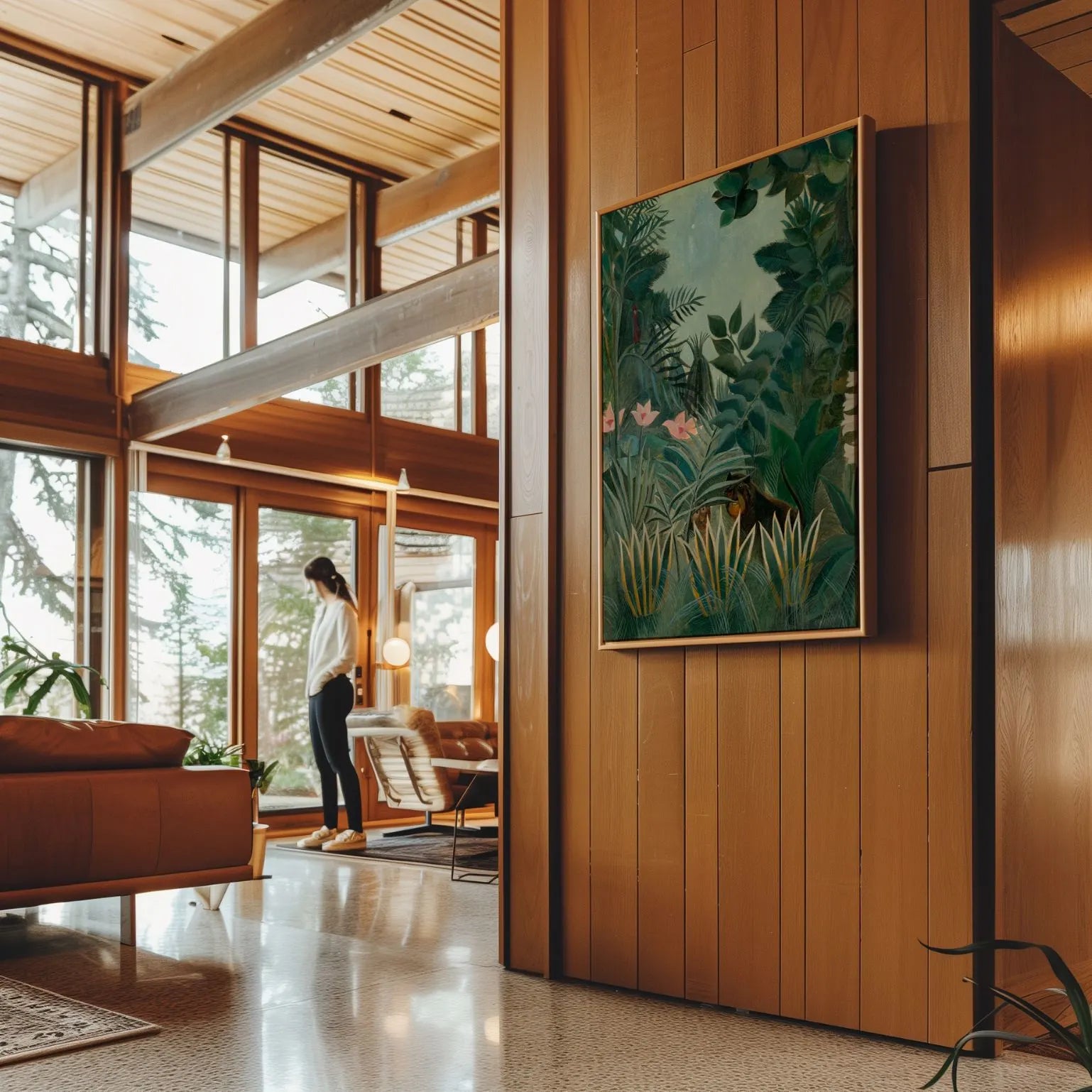 Obraz na płótnie w ramie – Dżungla równikowa