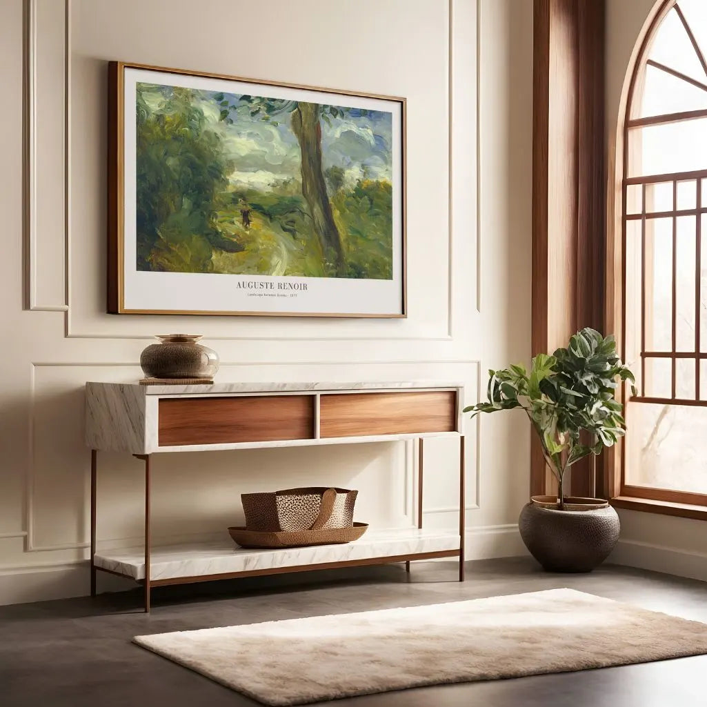 Auguste Renoir – Pejzaż między burzami Plakat