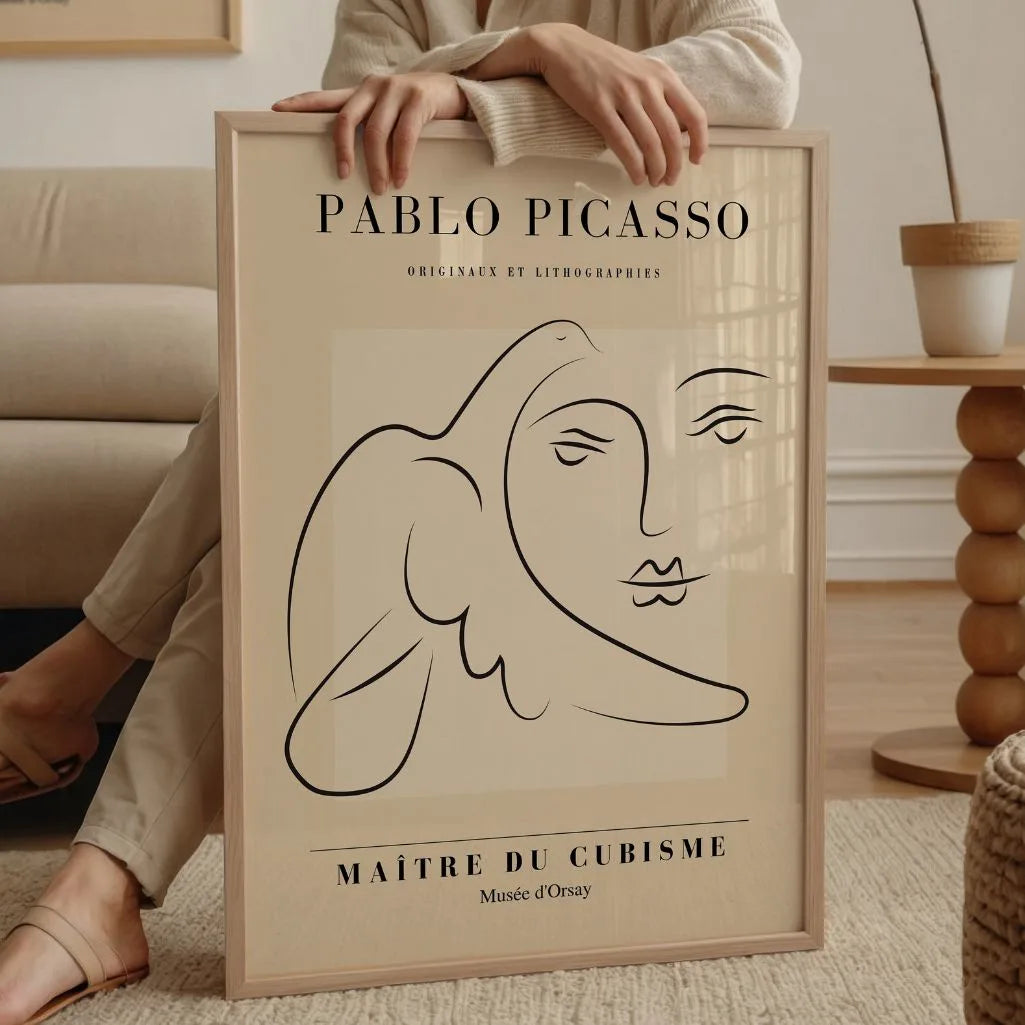 Plakat inspirowany twórczością Pablo Picasso – Spokojne spojrzenie