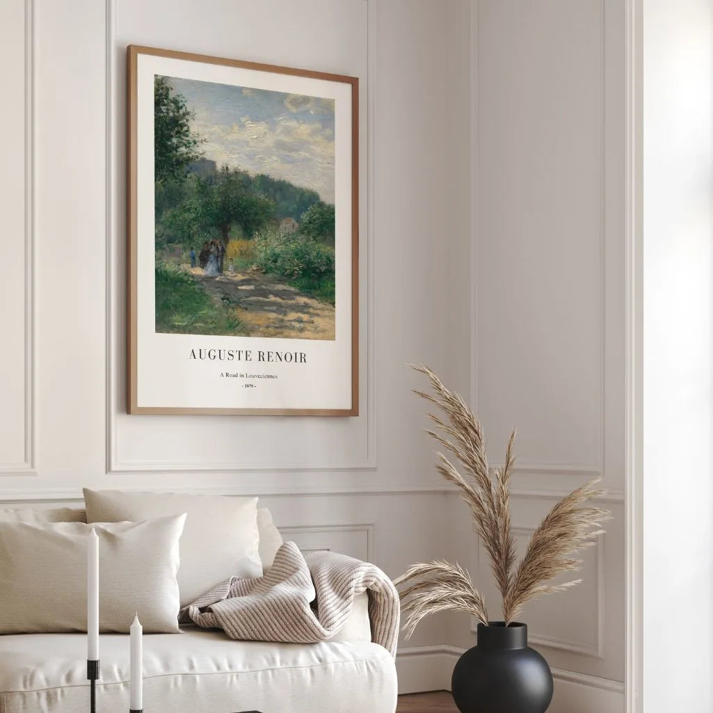 Auguste Renoir – Droga w Louveciennes Plakat