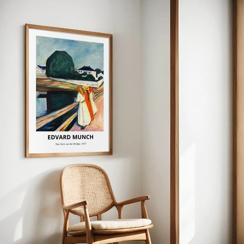 Plakat Edvard Munch – Dziewczęta na moście