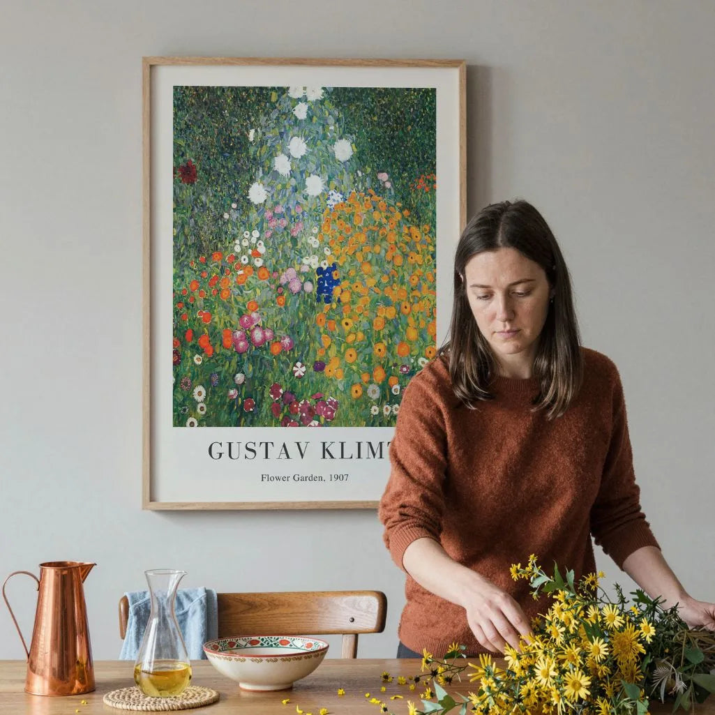 Gustav Klimt Plakat – Ogród kwiatów (1907)