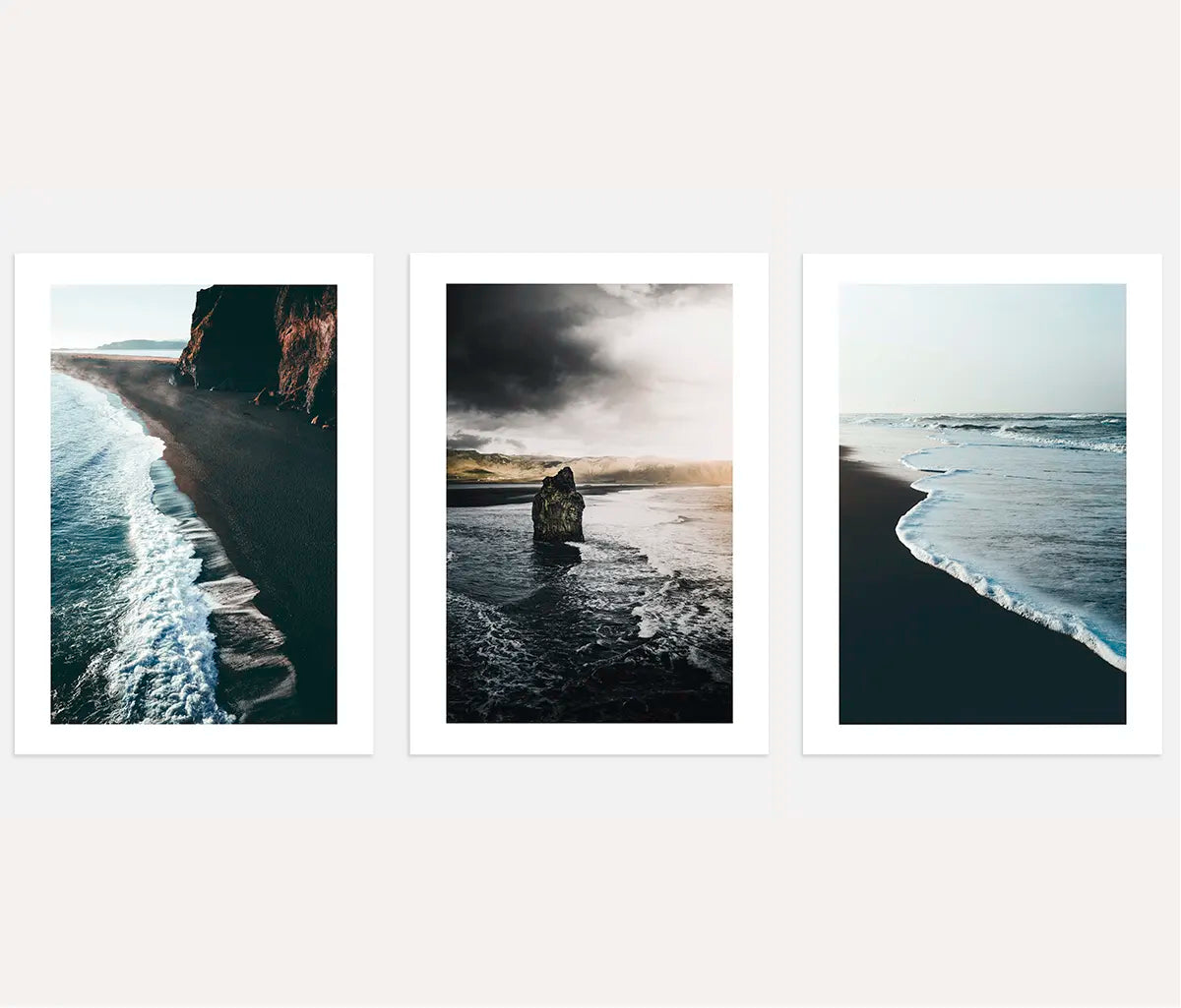 Ocean Landscape Prints – Minimal Coastal Set of 3