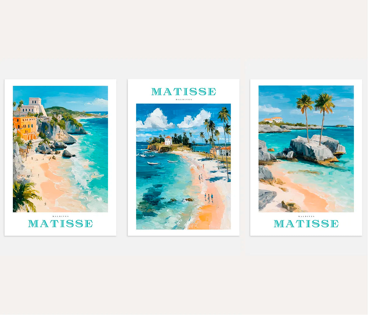 Matisse Maldives – Set of 3 Posters